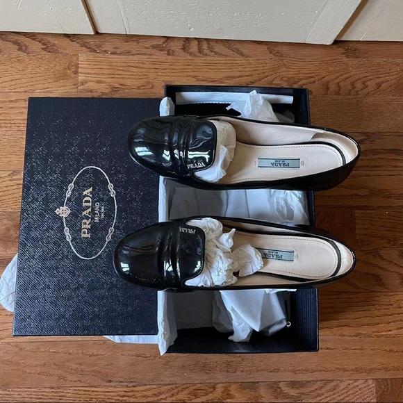 Prada Patent Leather Loafers - Picture 6 of 7